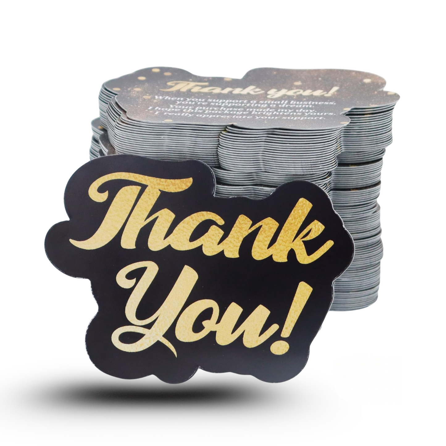 Custom Shape/Die-Cut Thank You, Business, Visiting Cards - Premium Quality