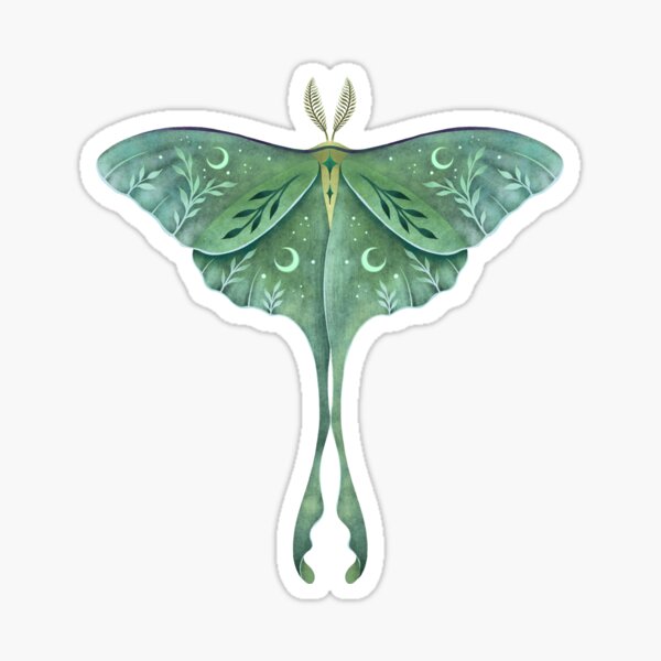 Luna Moth Sticker