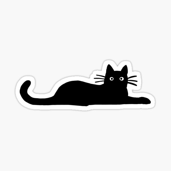 Black Cat Sticker
