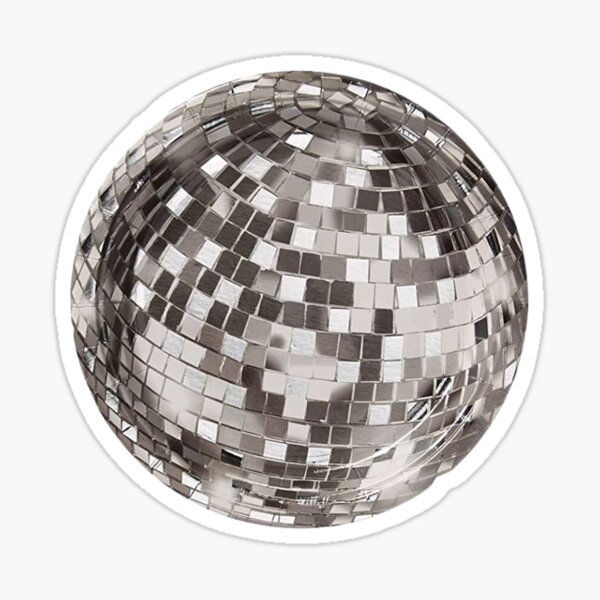 Silver Mirrorball Sticker