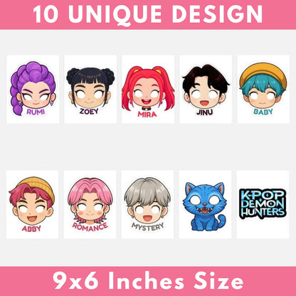 K-Pop Demon Hunters Party Masks Character Mask For Kids