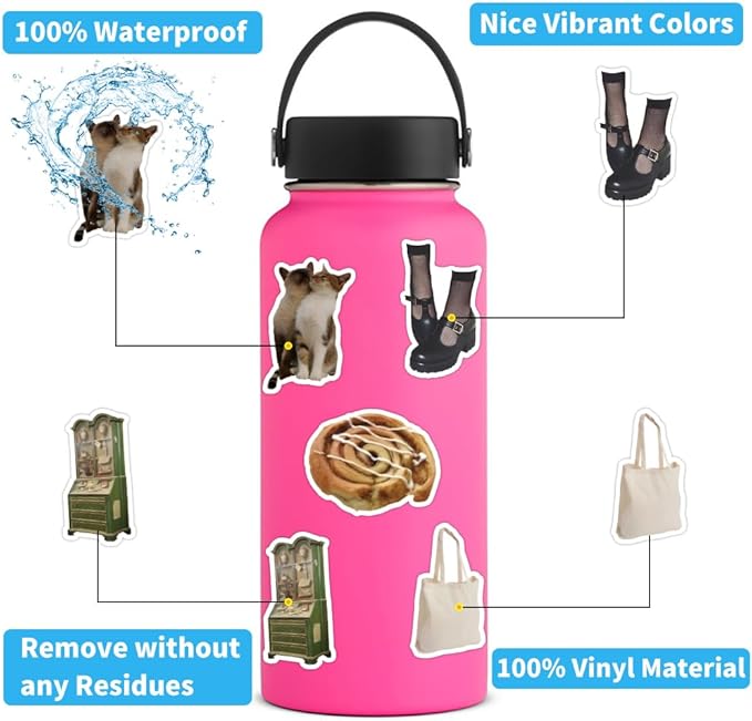 45Pcs Vintage Aesthetic Vinyl Stickers, 100% Waterproof and Scratchproof