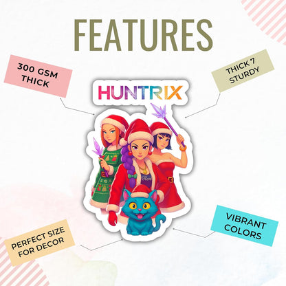 K-Pop Hunter Theme Cardboard Cutouts For Decoration (Pack Of 12)