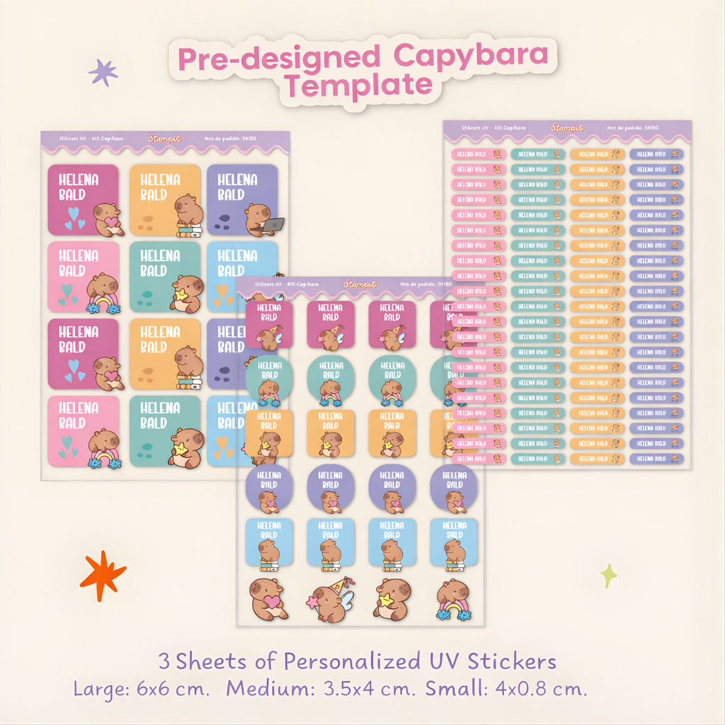 Custom Ink Transfer Sticker - School Label Set