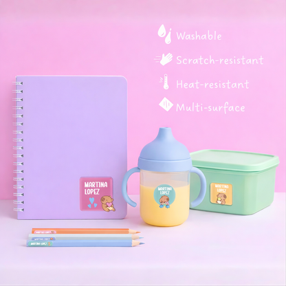 Custom Ink Transfer Sticker - School Label Set