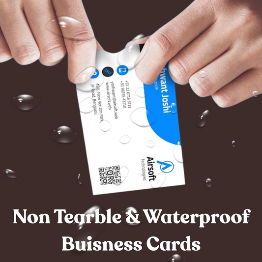 Custom 100 % Waterproof Thank You, Business, Visiting Cards - Premium Quality