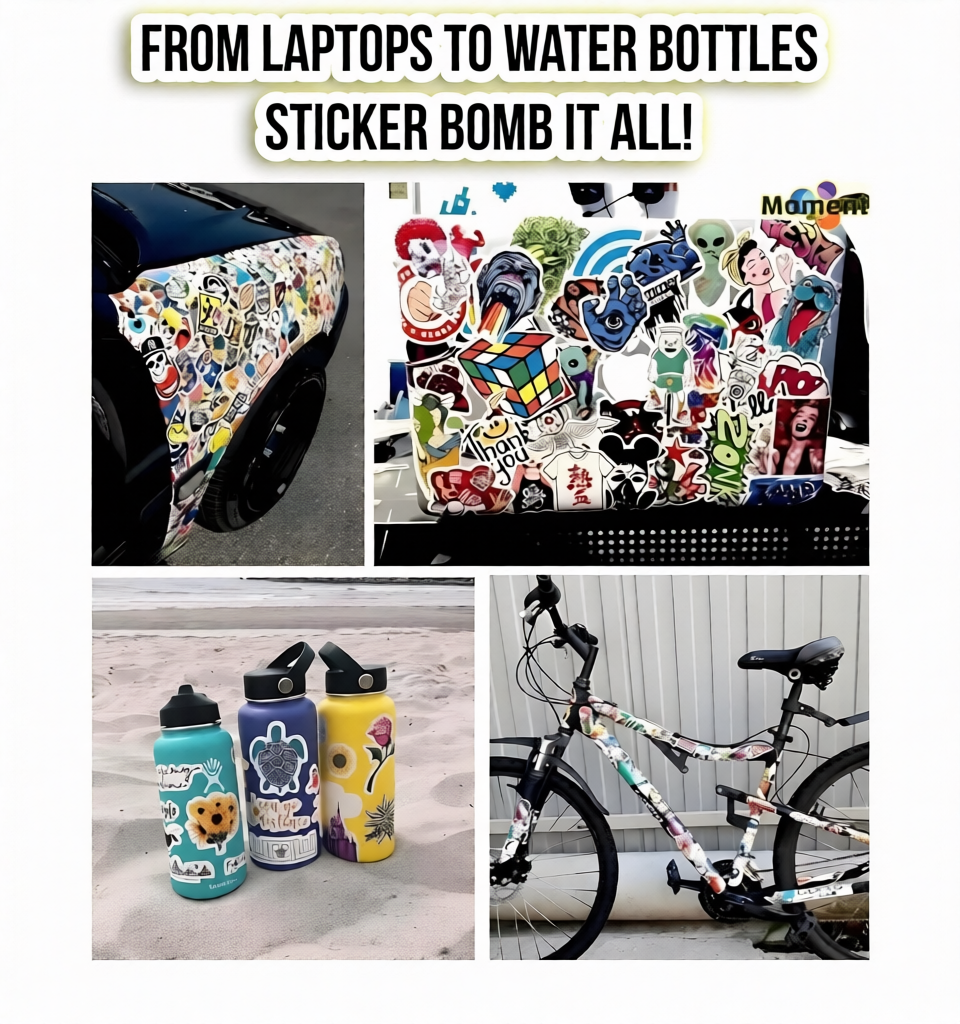 28Pcs Vintage Vinyl Stickers - Waterproof and Residue-Free