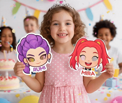K-Pop Demon Hunters Party Masks Character Mask For Kids