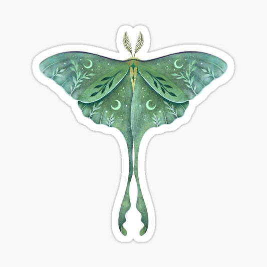 Luna Moth Sticker