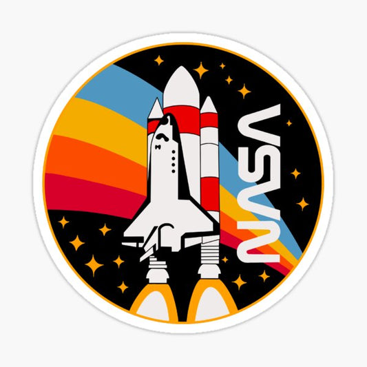 Mit Nasa Style Logo Sticker