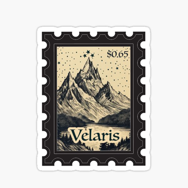 Velaris Stamp Vintage Sticker