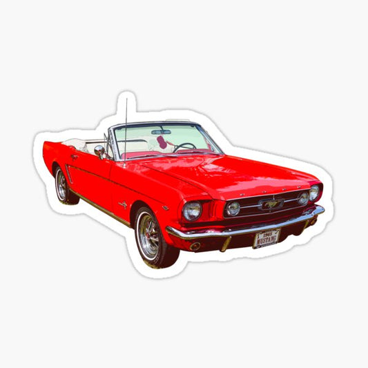 Vintage Mustang Sticker