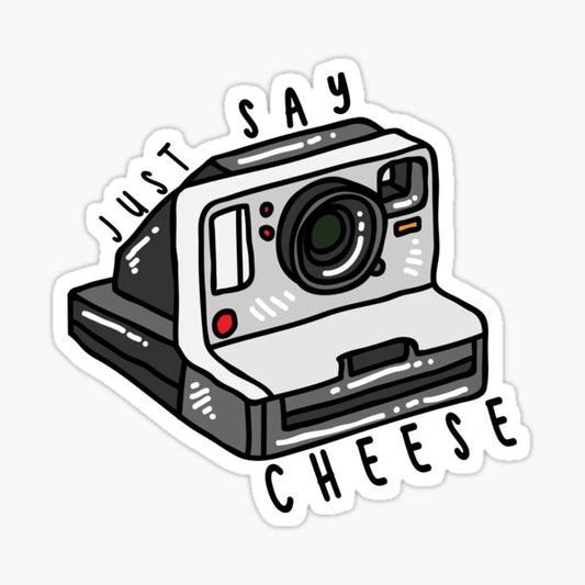 Just Say Cheese Sticker